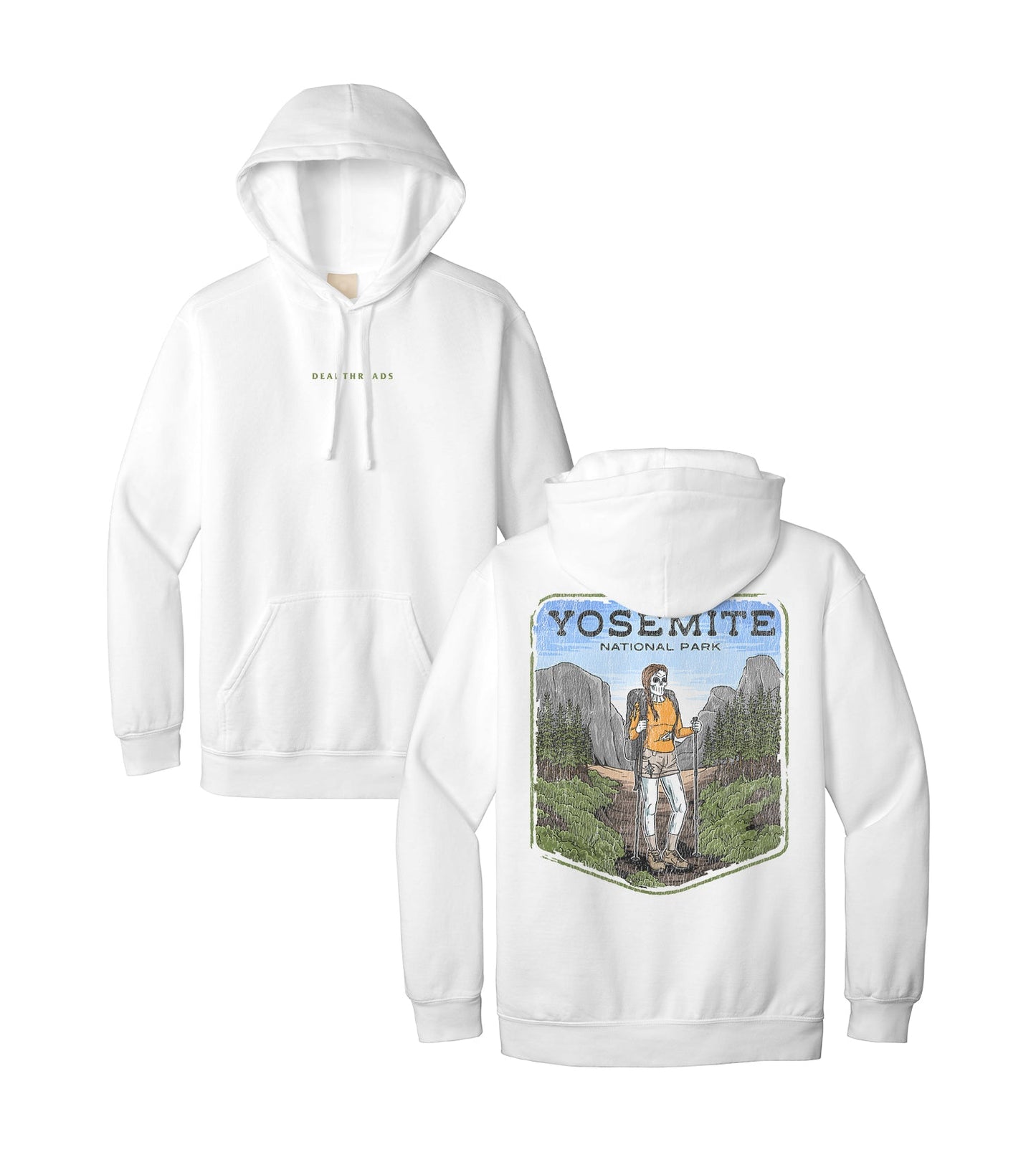YOSEMITE NATIONAL PARK (FEMALE) - “DT ESSENTIAL" HOODIE – Hoodie – Dead Threads Apparel