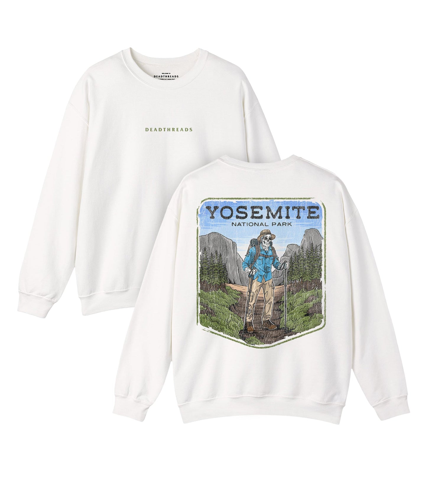 YOSEMITE NATIONAL PARK (MALE) - “DT ESSENTIAL" CREWNECK SWEATSHIRT – Sweatshirt – Dead Threads Apparel