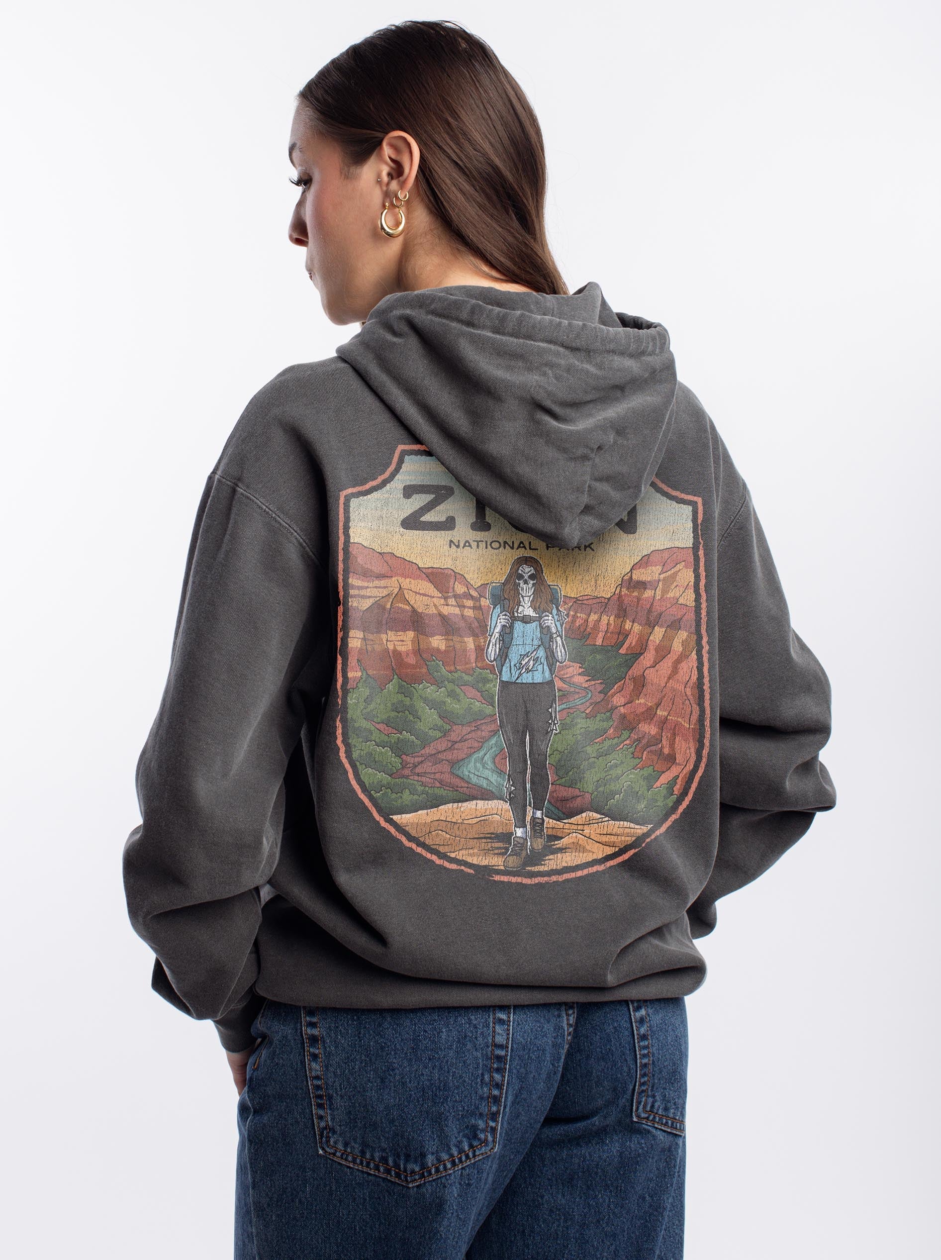 ZION NATIONAL PARK (FEMALE) - “DT ESSENTIAL" HOODIE – Hoodie – Dead Threads Apparel