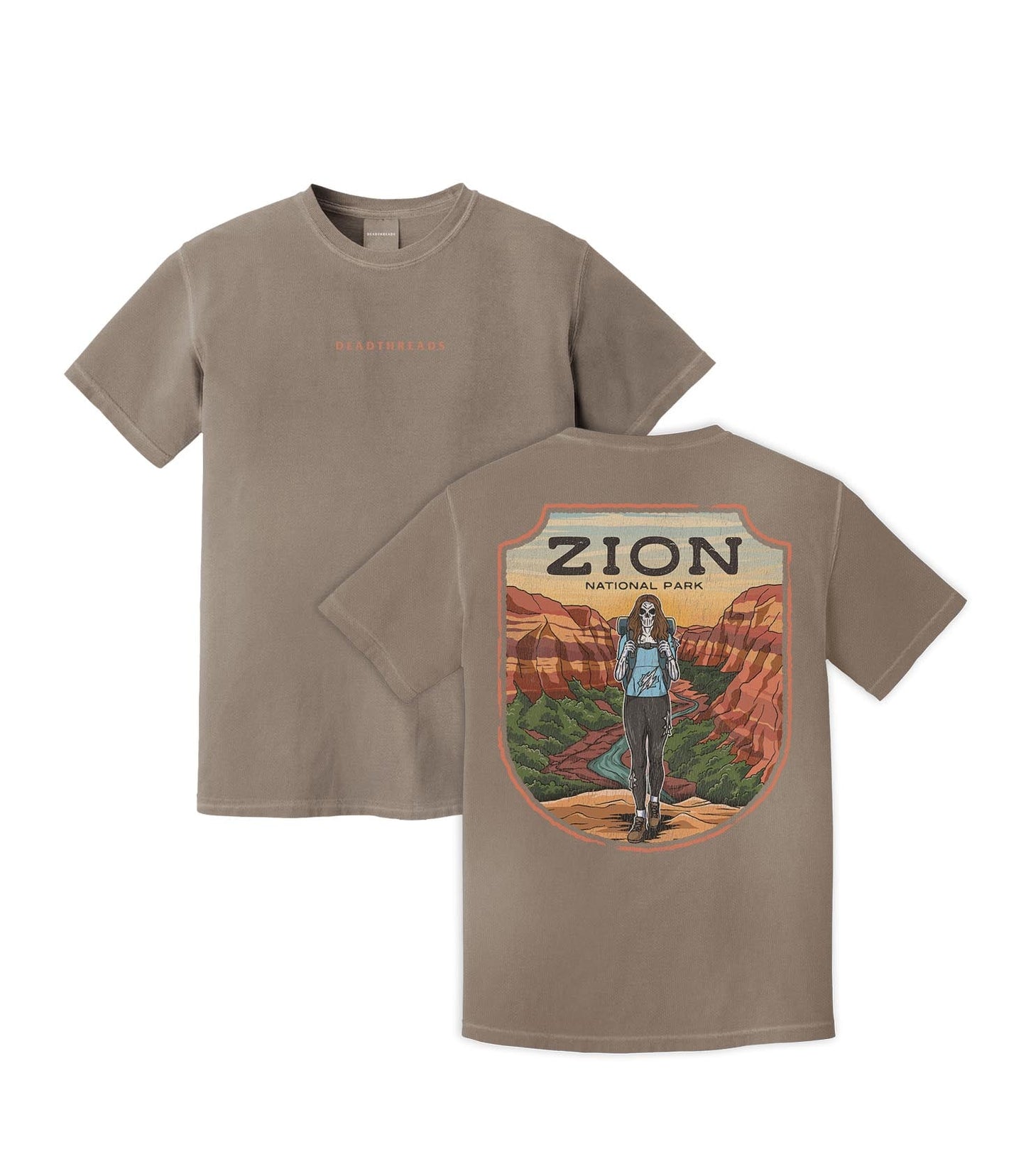 ZION NATIONAL PARK (FEMALE) - “DT ESSENTIAL" PREMIUM T - SHIRT – T-Shirt – Dead Threads Apparel