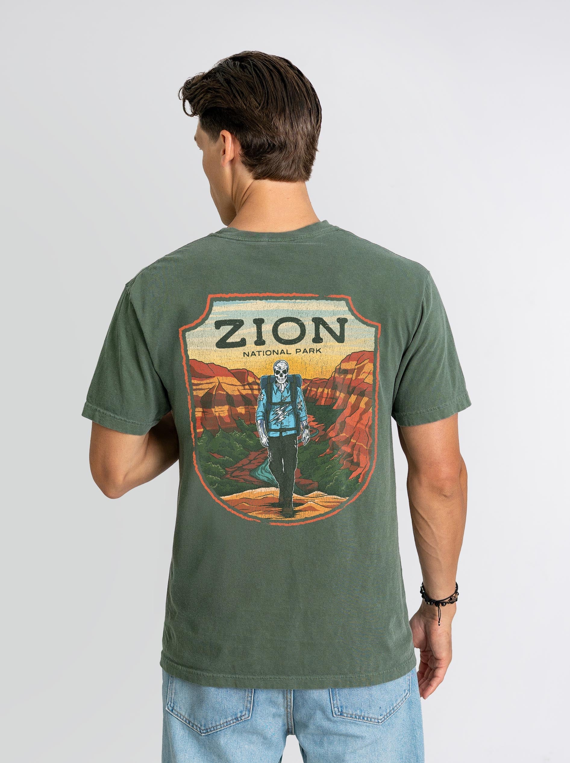 ZION NATIONAL PARK (MALE) - “DT ESSENTIAL" PREMIUM T - SHIRT – T-Shirt – Dead Threads Apparel