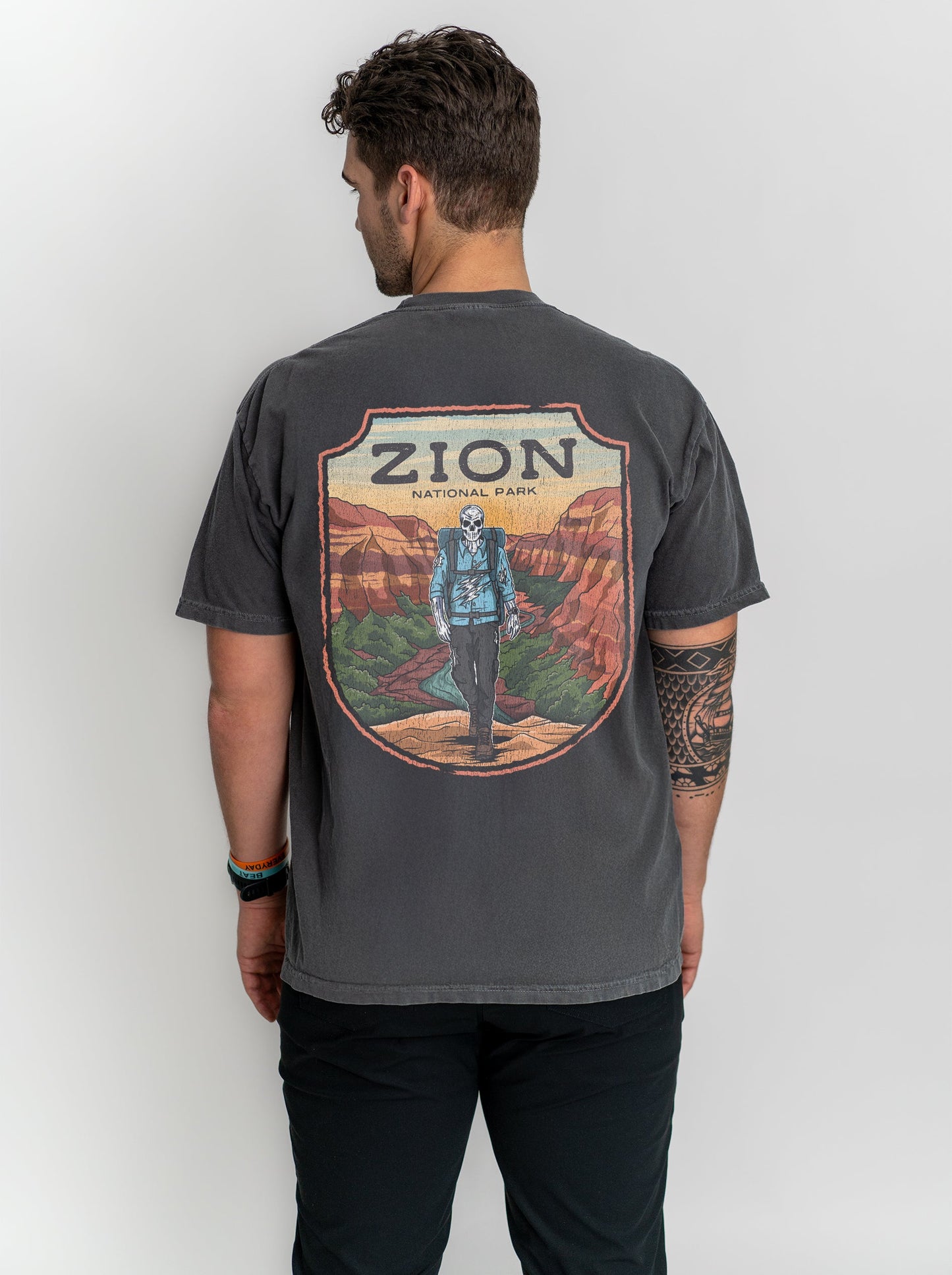 ZION NATIONAL PARK (MALE) - “DT ESSENTIAL" PREMIUM T - SHIRT – T-Shirt – Dead Threads Apparel